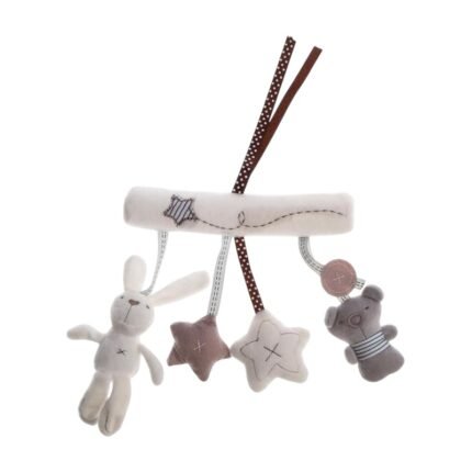 Mobile for Pram with Soft Figures and Visual Stimulation for Baby on the Go and During Rest