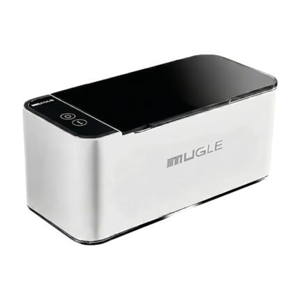 Ultrasonic Cleaner with Lid for Gentle and Thorough Cleaning of Jewellery and Glasses in Compact Format