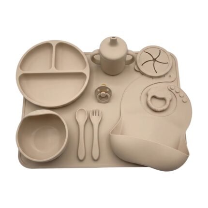 Children's Tableware for Easy Serving and Practical Meals for Small Children with Plate, Bowl, Cup and Cutlery