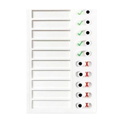 Task List for Children with Slide Buttons and Overview of Daily Tasks and Routines at Home