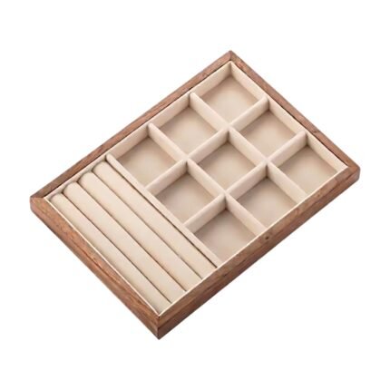 Jewellery Tray with Compartmentalisation and Ring Holders – 5 Variants