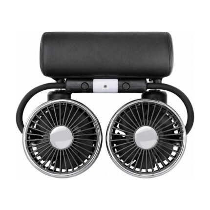 Double Car Fan for Headrest with USB and 3 Speeds
