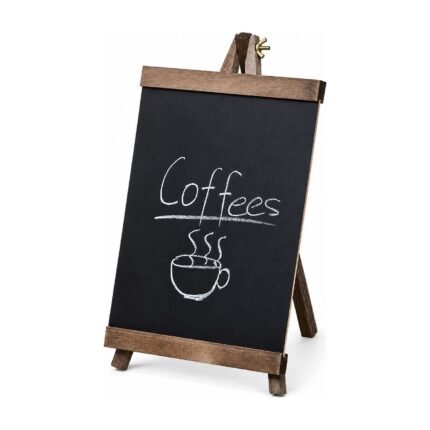 Free-Standing Wooden Board Sign for Messages – 35 × 20 Cm