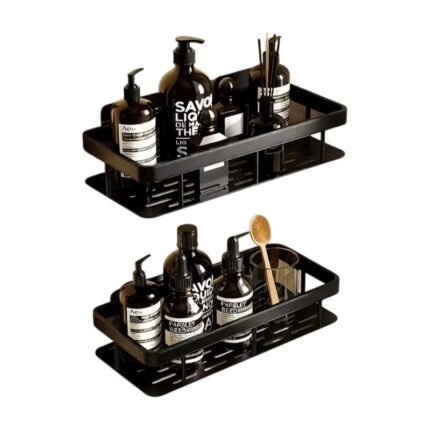 Badregale zur Wandmontage ohne Bohren – 2 Stk.