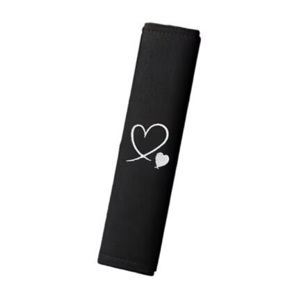 Soft Seat Belt Protectors with Heart Motif – 2 Pcs.