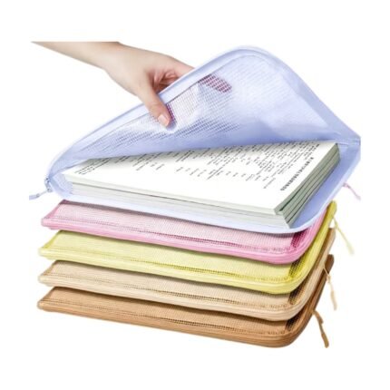 5 Pack A4 Document Folders with Zip and Labels