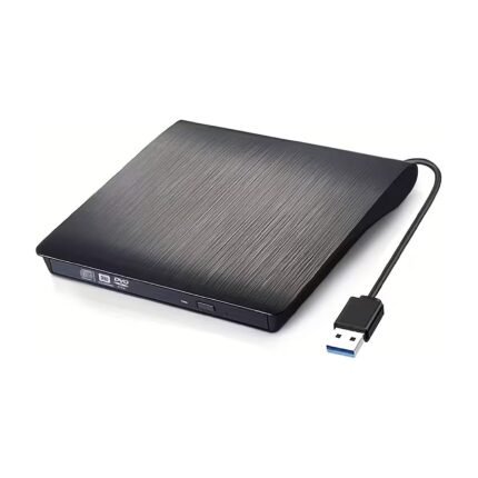 External DVD Drive with USB 3.0 and USB-C for PC, Mac and Linux