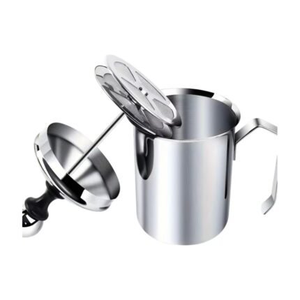Manual Milk Frother 400 Ml with Double Foam Filter