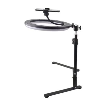 Overhead Mobile Stand with LED Light and 360° Rotation