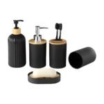 Badezimmer-Set 5-teilig mit Seifenspender und Zubehör