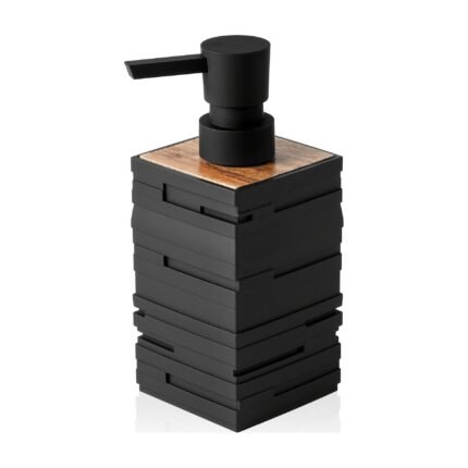 Soap Dispenser with Wooden Detail for Kitchen and Bathroom