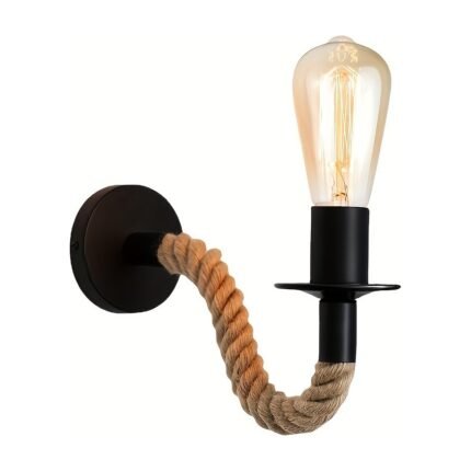 Wandlampe im Seil-Design – dekorative Wandleuchte ohne Leuchtmittel