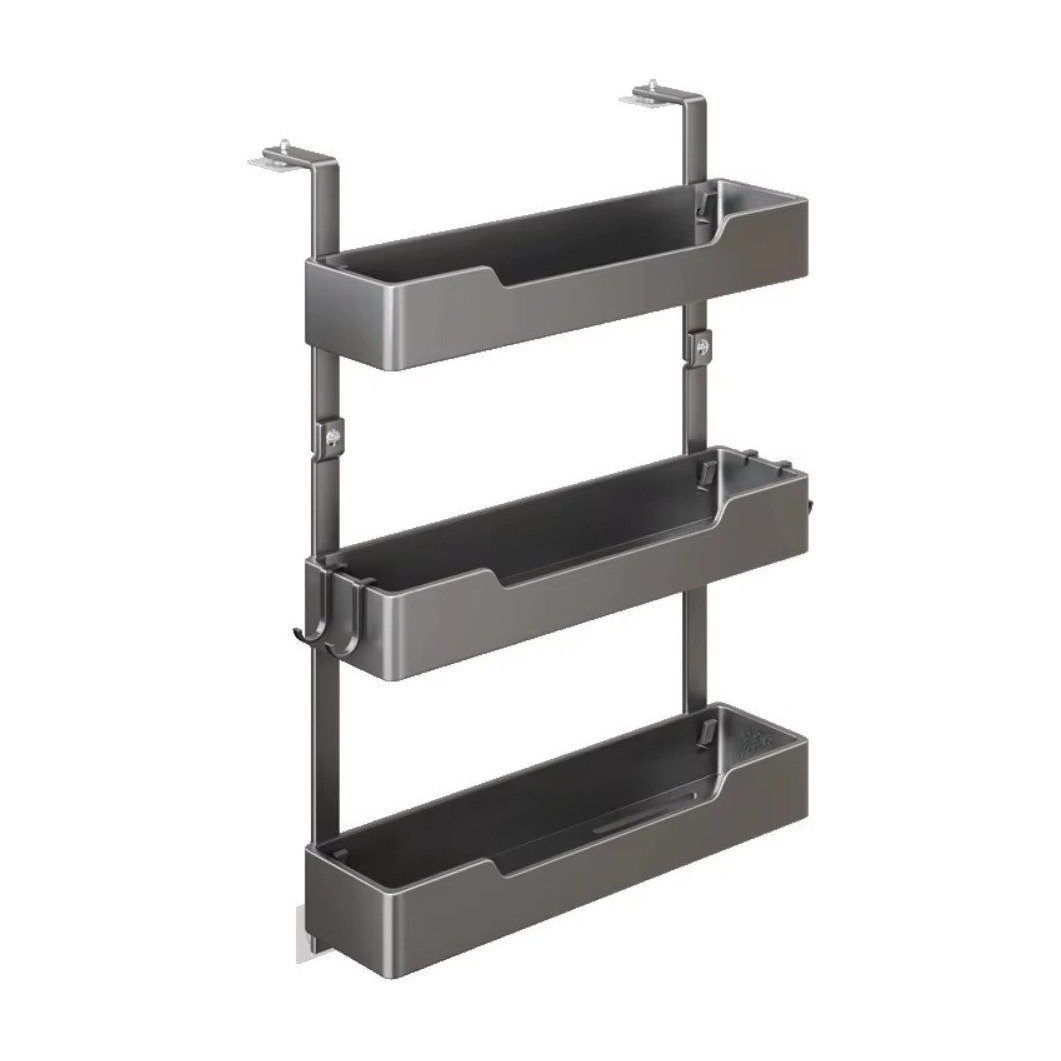ef-64033-64031-fyld85 Seitenregal für den Kühlschrank mit 2 oder 3 Ablagen – Ohne Bohren