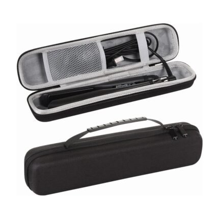 Hair Straightener and Curling Iron Storage Case – Hard Case – Black