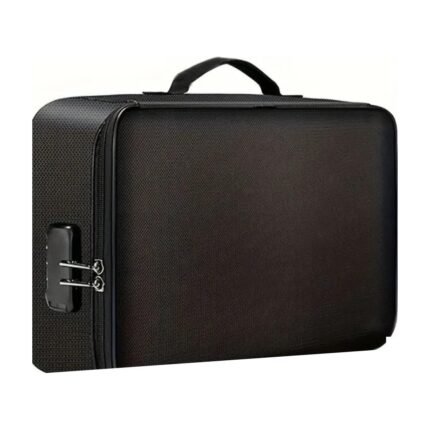 Fire-Resistant Document Bag with Combination Lock and 3 Layers
