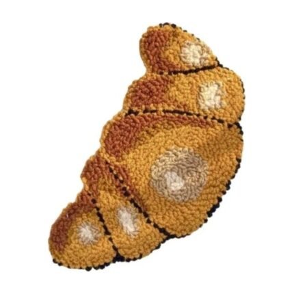 Punch Needle Coaster Kit with Fun Food Designs – Croissant