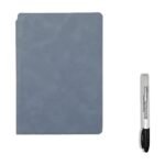 Wiederverwendbares A5-Whiteboard-Notizbuch mit Marker und Tuch – Blau